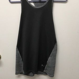 Grey racer back Under Armour Workout top